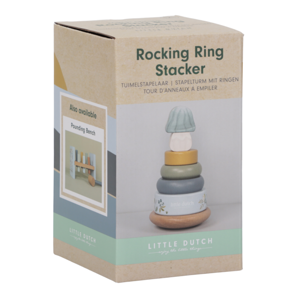 Rocking ring stacker wood - Forest Friends FSC